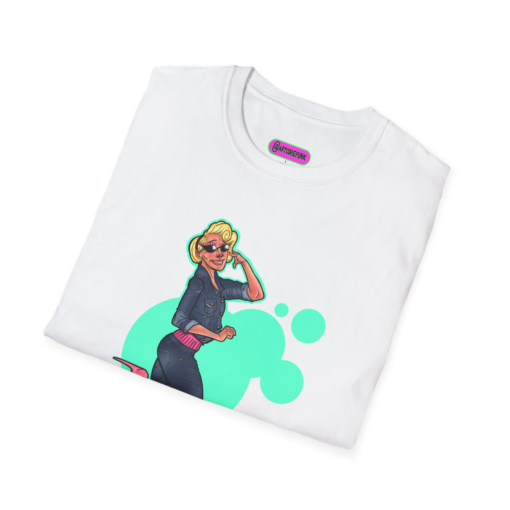 'Trixie' Graphic T-Shirt — Retro Glam 'Glamorous Girl' Design