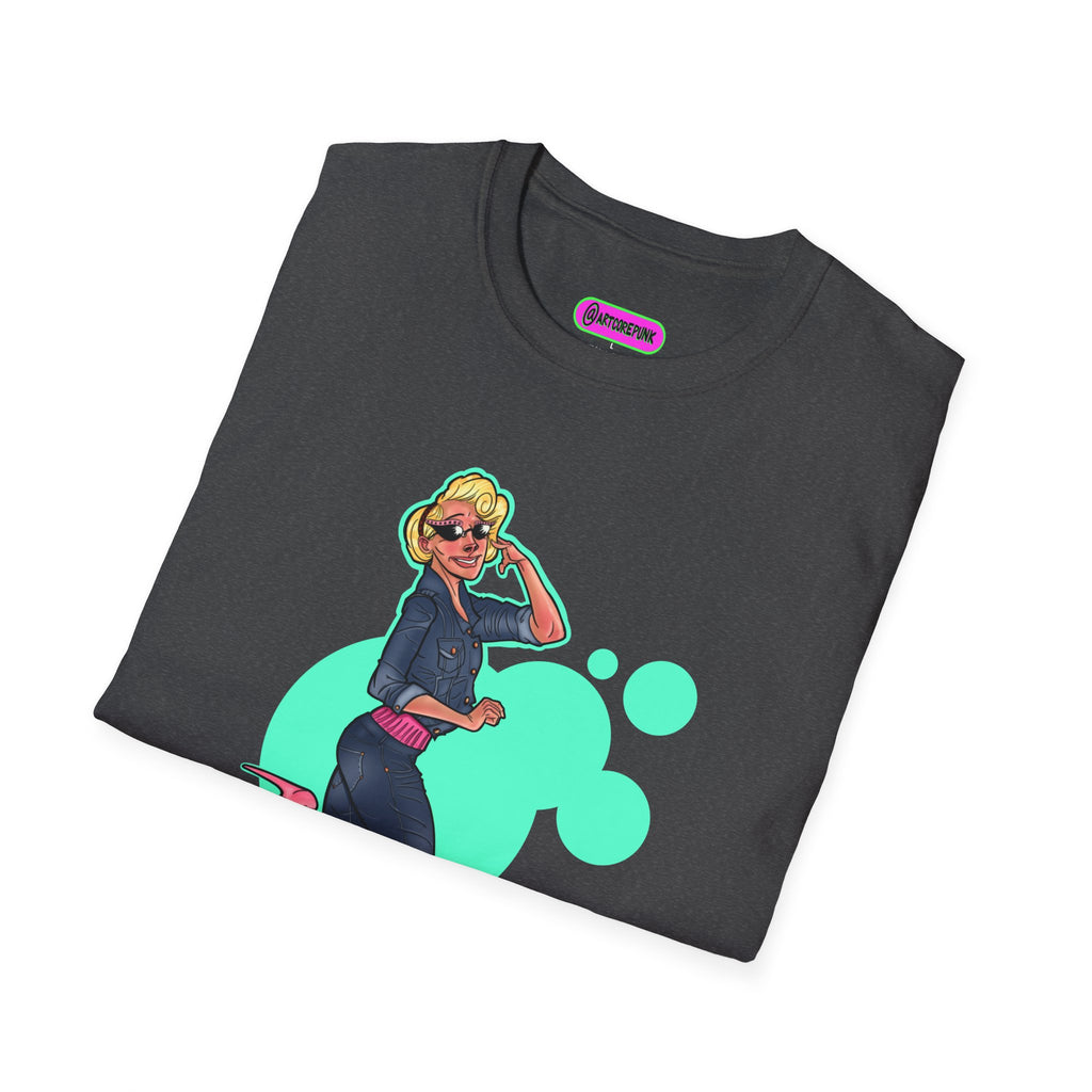 'Trixie' Graphic T-Shirt — Retro Glam 'Glamorous Girl' Design