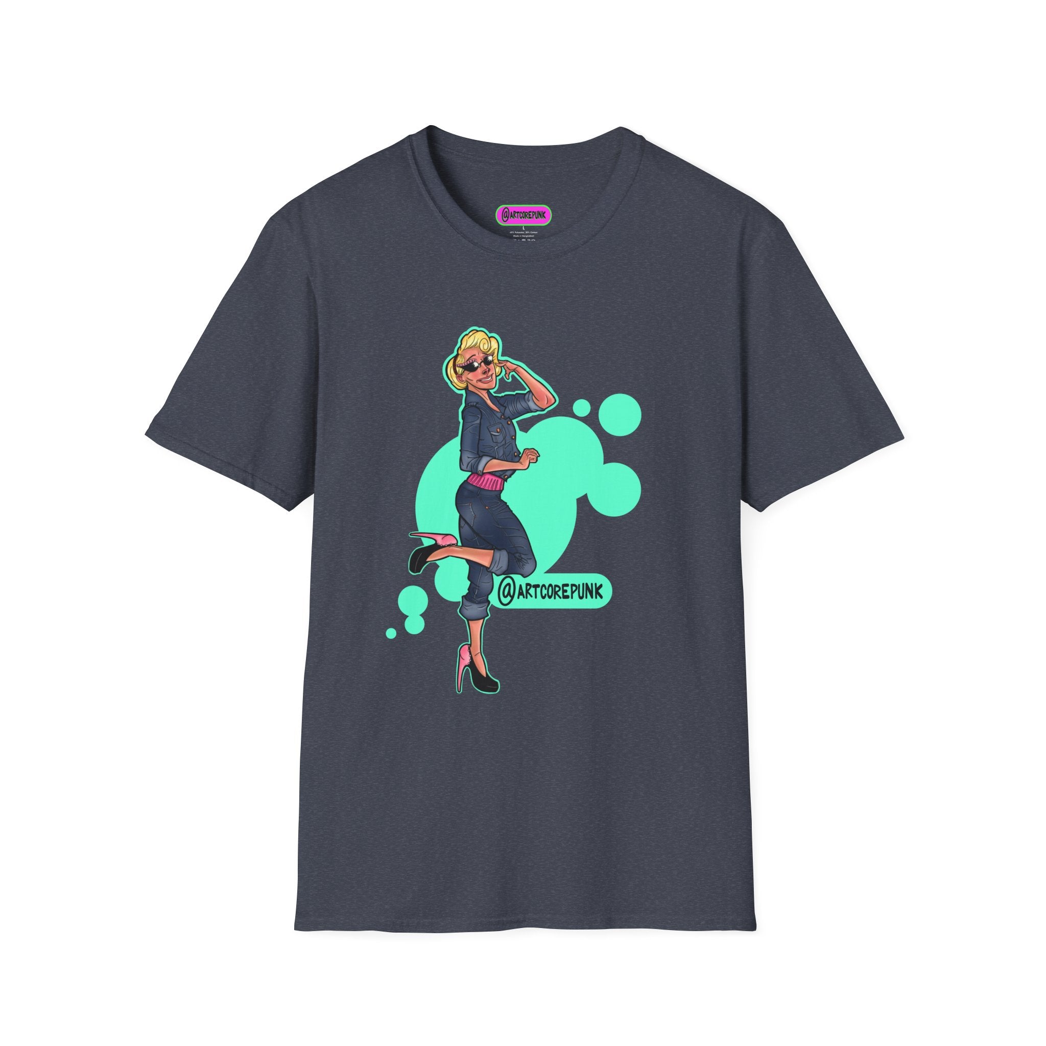 'Trixie' Graphic T-Shirt — Retro Glam 'Glamorous Girl' Design