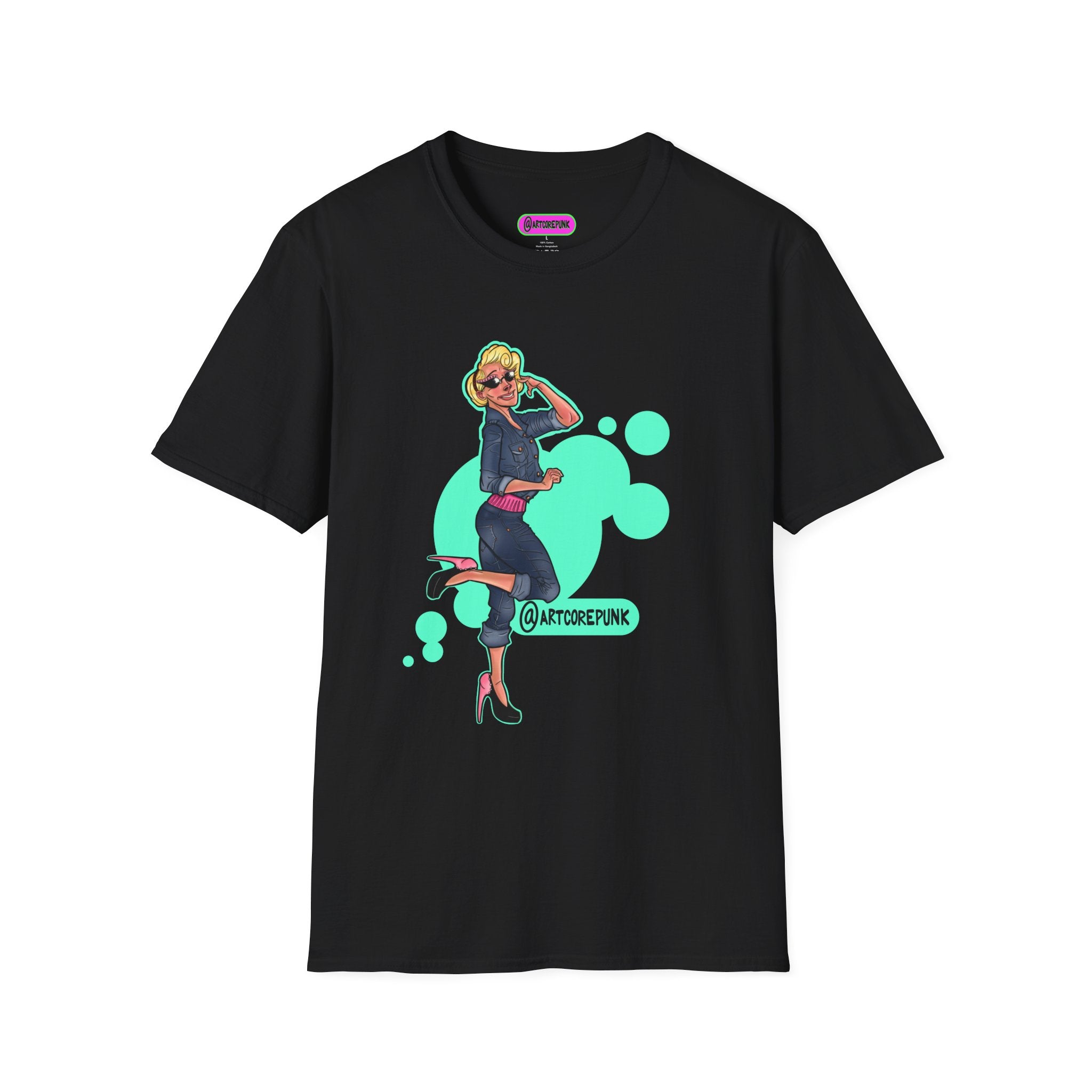 'Trixie' Graphic T-Shirt — Retro Glam 'Glamorous Girl' Design