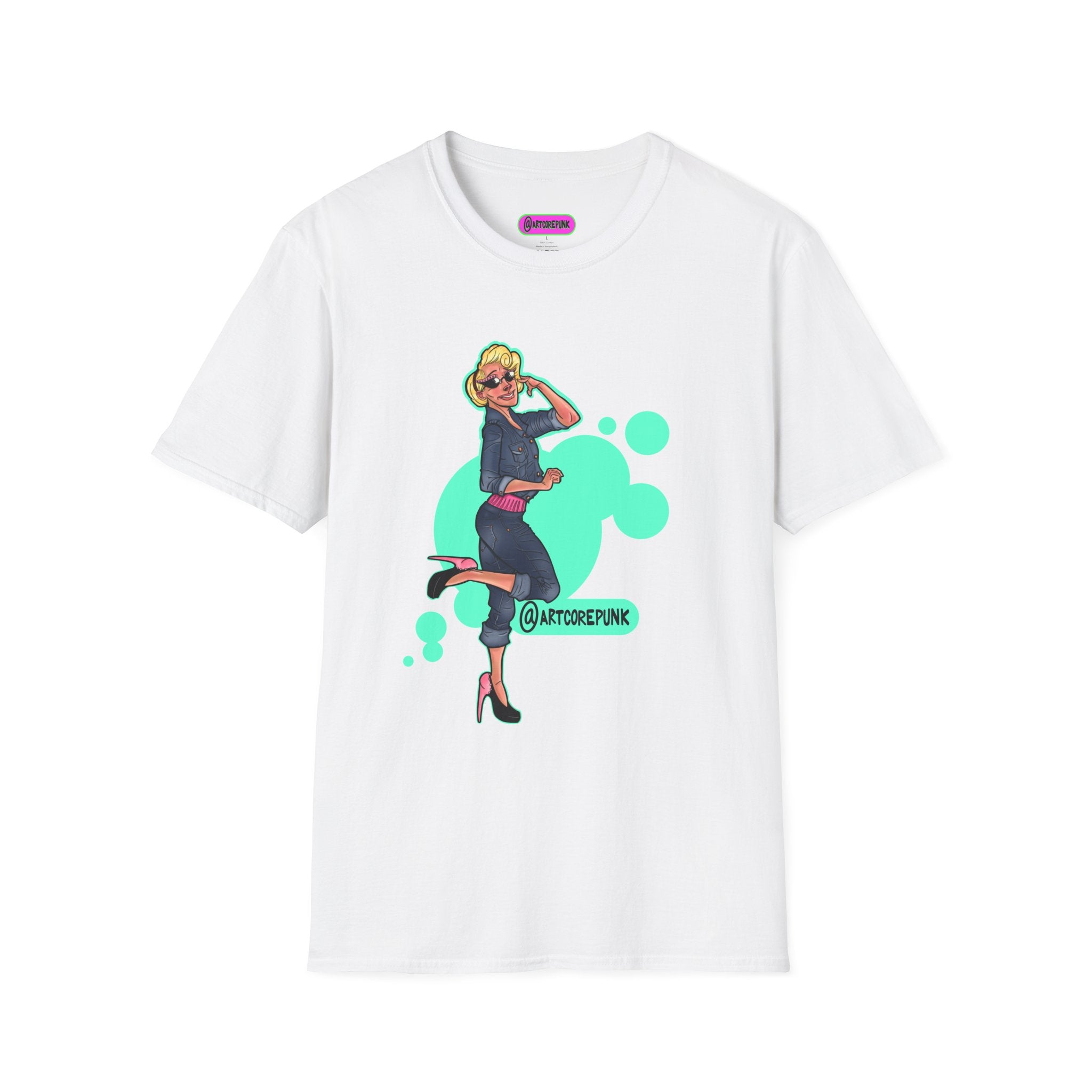 'Trixie' Graphic T-Shirt — Retro Glam 'Glamorous Girl' Design