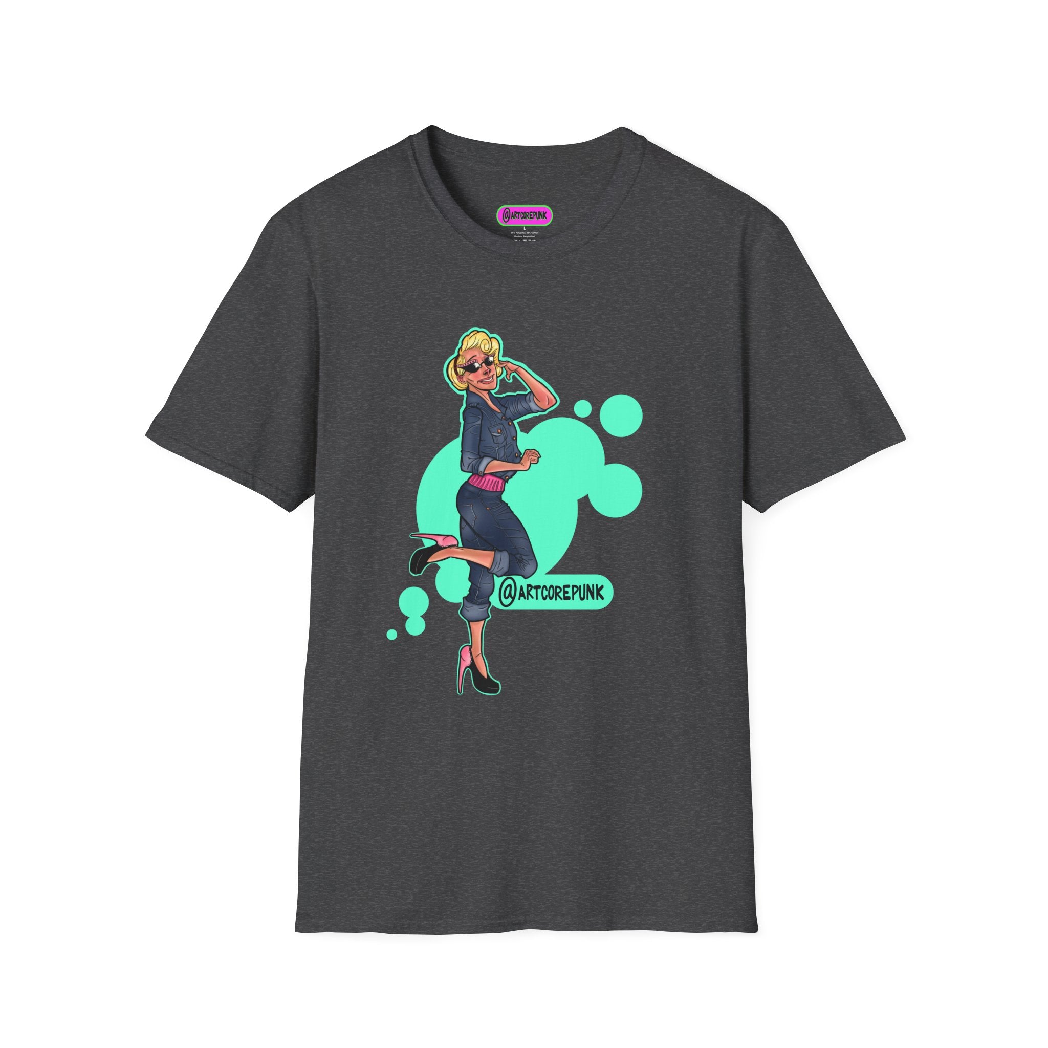 'Trixie' Graphic T-Shirt — Retro Glam 'Glamorous Girl' Design