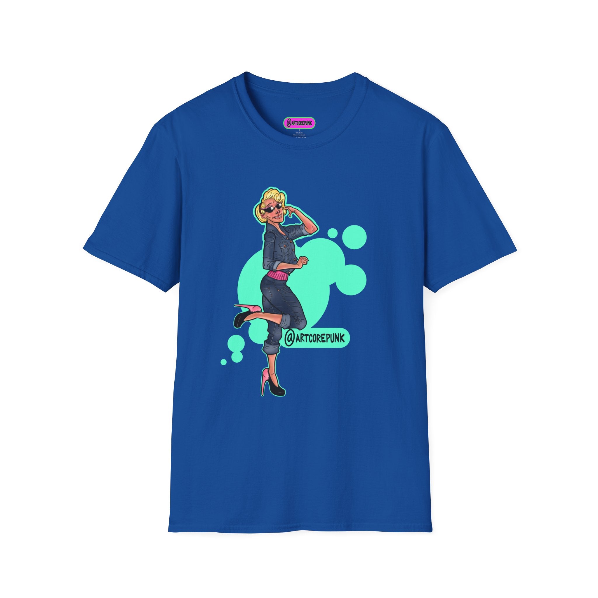 'Trixie' Graphic T-Shirt — Retro Glam 'Glamorous Girl' Design