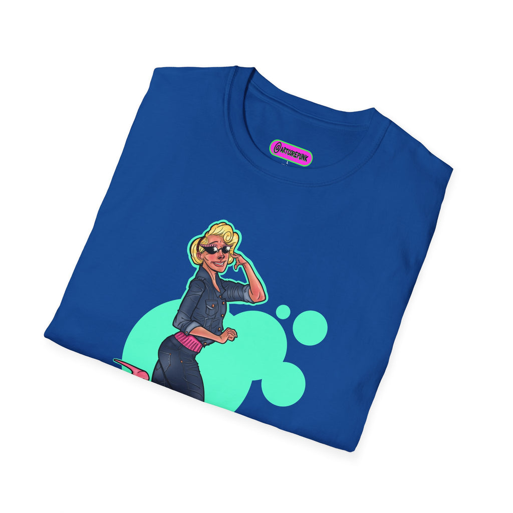 'Trixie' Graphic T-Shirt — Retro Glam 'Glamorous Girl' Design