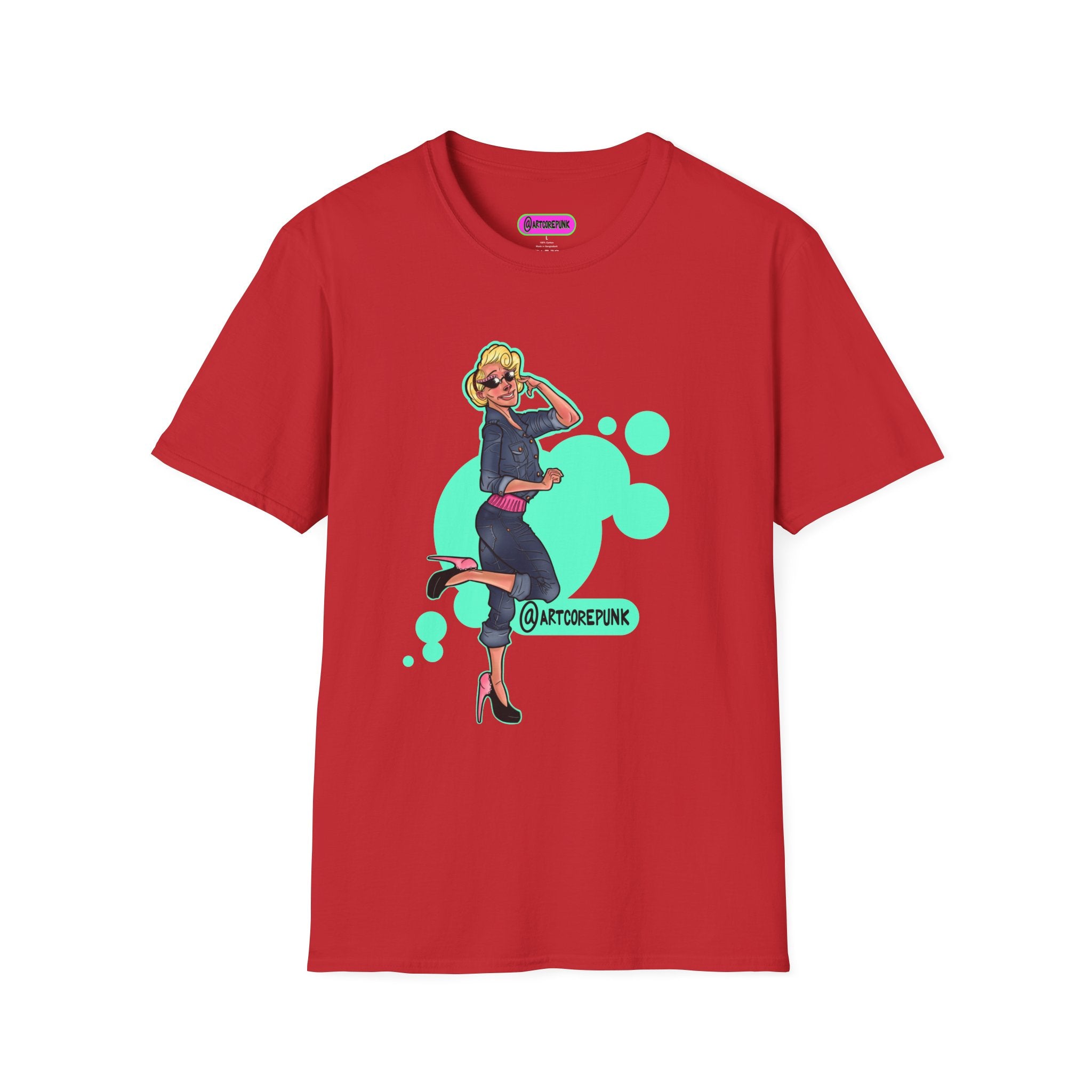 'Trixie' Graphic T-Shirt — Retro Glam 'Glamorous Girl' Design
