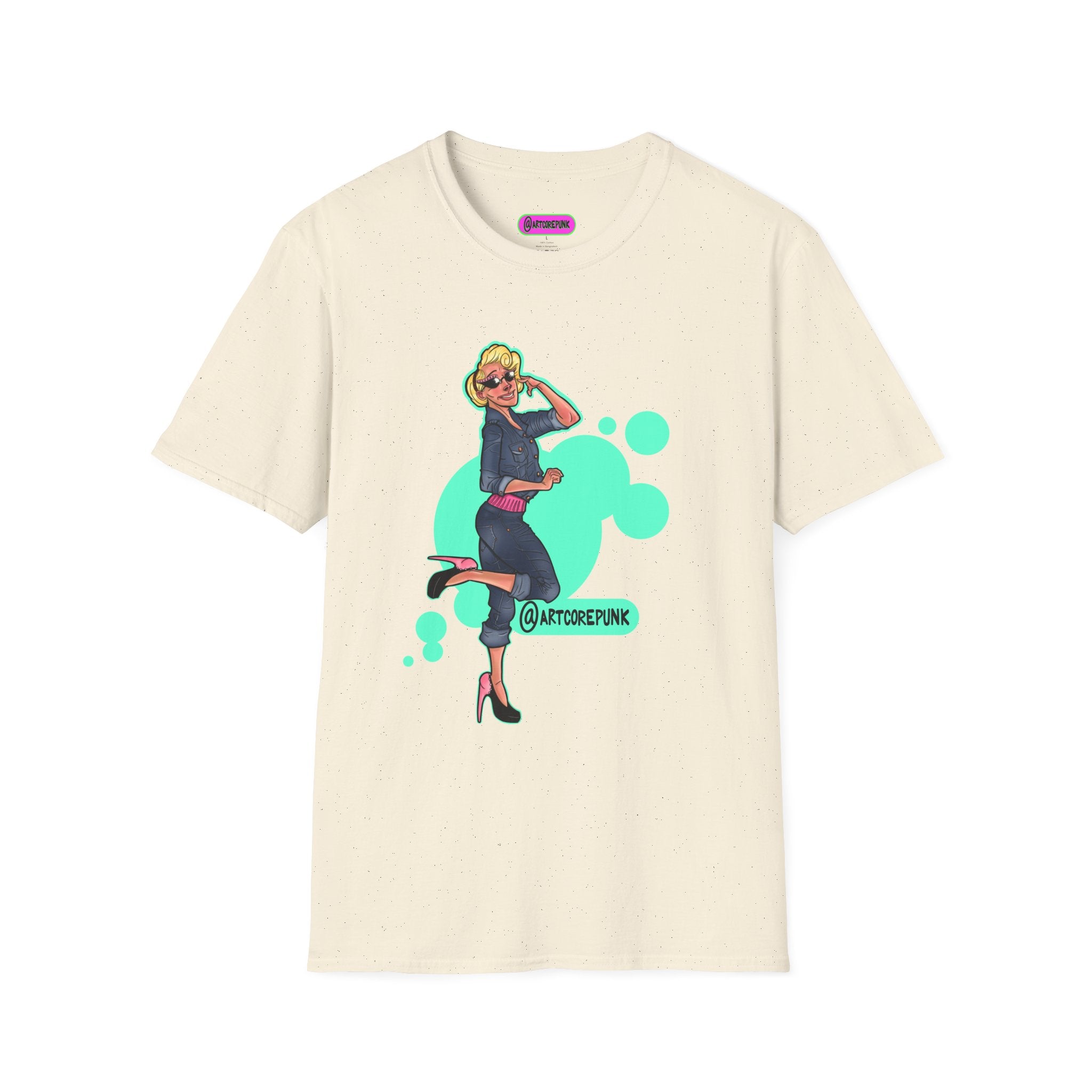 'Trixie' Graphic T-Shirt — Retro Glam 'Glamorous Girl' Design