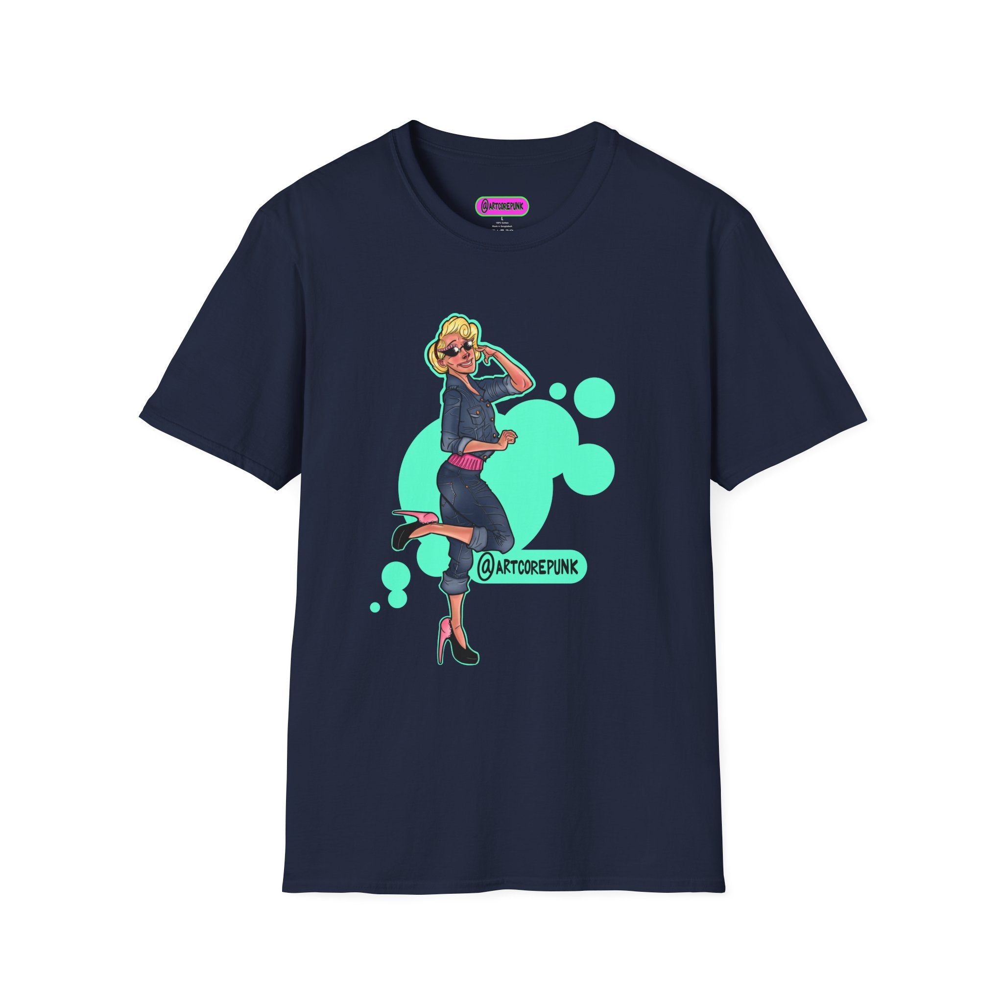 'Trixie' Graphic T-Shirt — Retro Glam 'Glamorous Girl' Design
